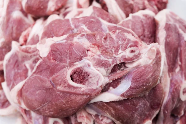 Raw pork and lamb meat — Stock Photo, Image