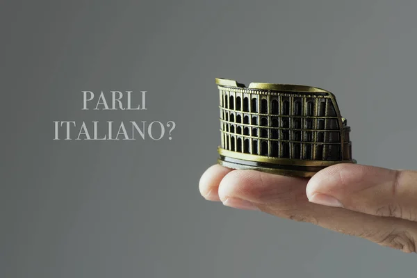 Question do you speak Italian, in Italian — Stock Photo, Image