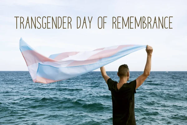 Tekst transgender herinneringsdag — Stockfoto
