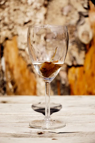 Glasses with leftover drinks — Stock Photo, Image