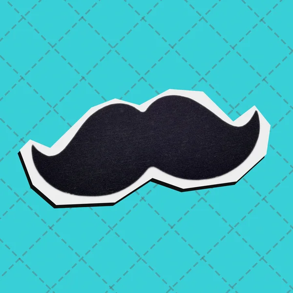 Moustache in a contemporary collag — Stock Photo, Image