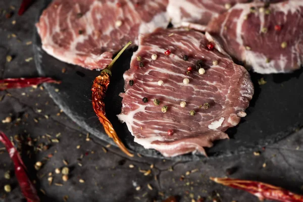 Секрето иберико, свинина, вырезанная из испанской свинины — стоковое фото