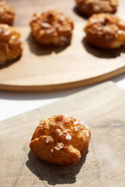 Chouquettes, pastries typical of Franc — стоковое фото