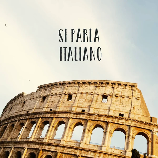Tekst die we Italiaans spreken, in italia — Stockfoto