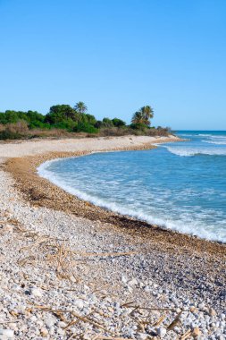 Alcossebre, İspanya 'daki Capicorb plajı.