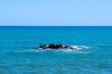 Alcossebre, İspanya 'da Roca del Moro kaya oluşumu