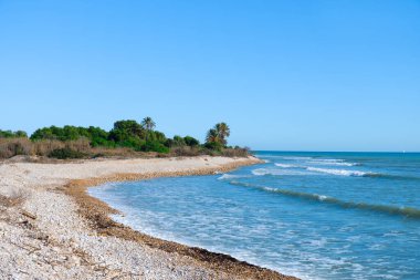 Alcossebre, İspanya 'daki Capicorb plajı.