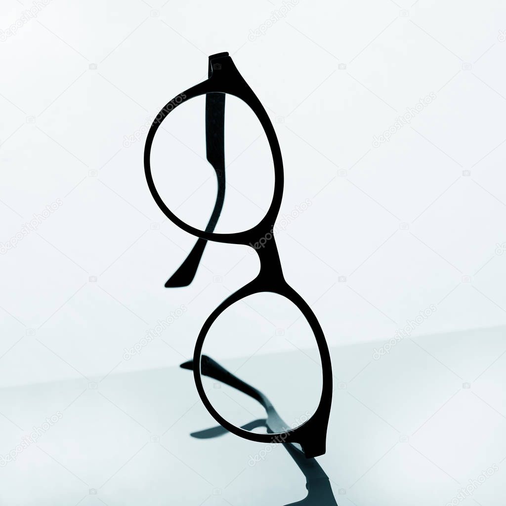 a pair of eyeglasses
