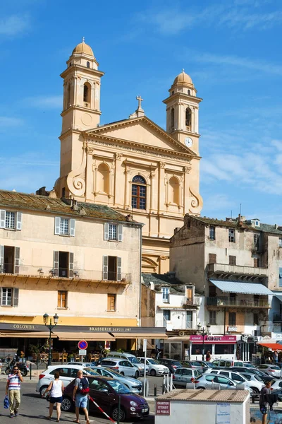 Bastia Fransa Eylül 2018 Vieux Port Görünümünü Saint Jean Saint — Stok fotoğraf