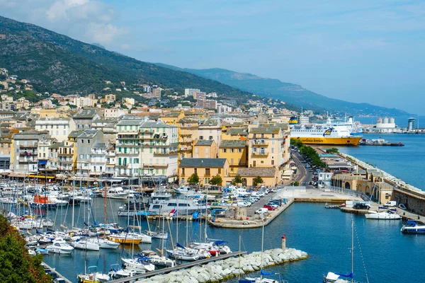 Bastia Frankrike September 2018 Utsikt Över Vieux Port Den Gamla — Stockfoto