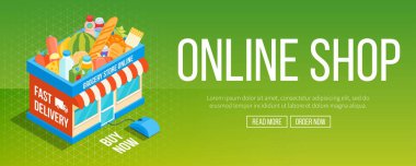 Online alışveriş afiş