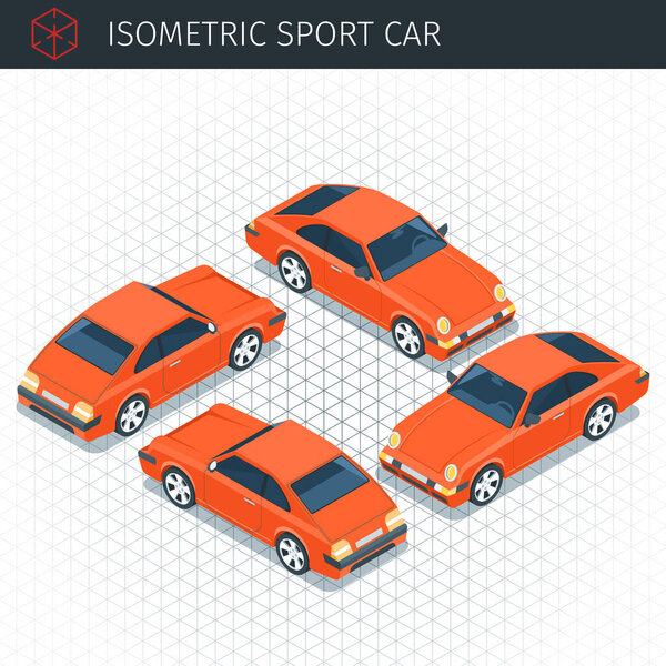 Красный спортивный автомобиль
