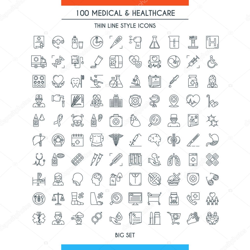 Medical and healthcare icons