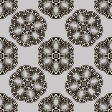 Sorunsuz çiçek klasik vintage tarzı desen. Vektör illustrati