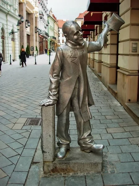 Estátua em Bratislava — Fotografia de Stock