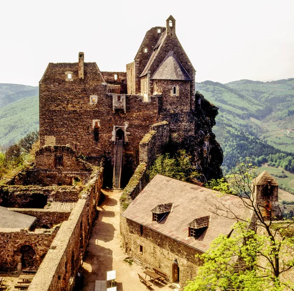 城堡 Aggstein，奥地利 — 图库照片