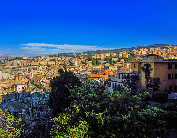 Vista su Genova, Italia — Foto Stock