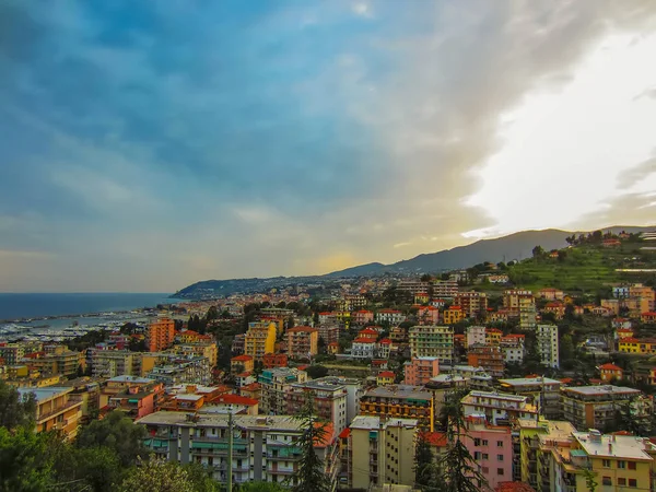 Sunset in Genoa, Italy — Stock Photo, Image