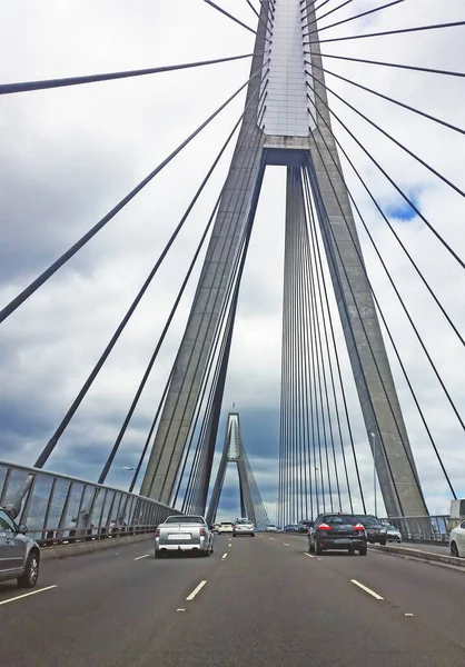 Anzac Bridge Sydney, Sydney, Ausztrália — Stock Fotó