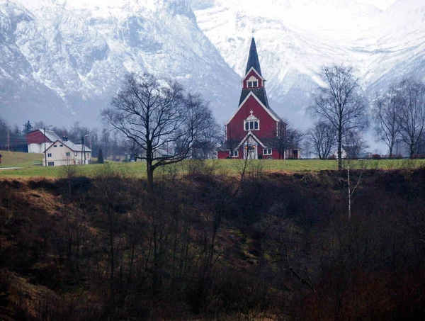 Alte Kirche Olden Norwegen — Stockfoto