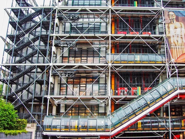 Centrum Pompidou Paryżu Francja — Zdjęcie stockowe