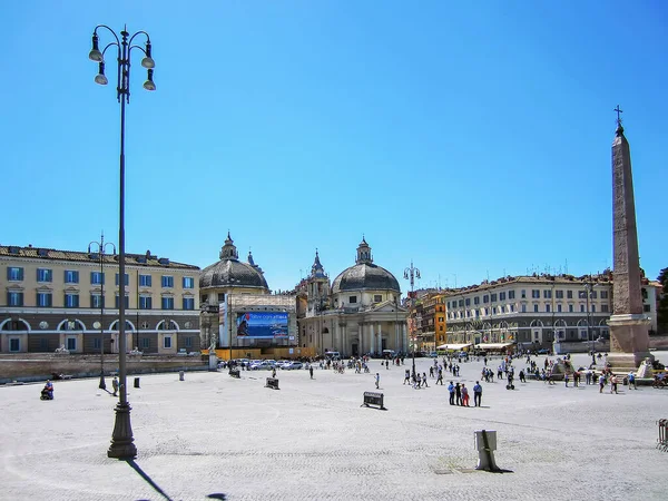 Piazza Del Popolo Roma Itália — Fotografia de Stock