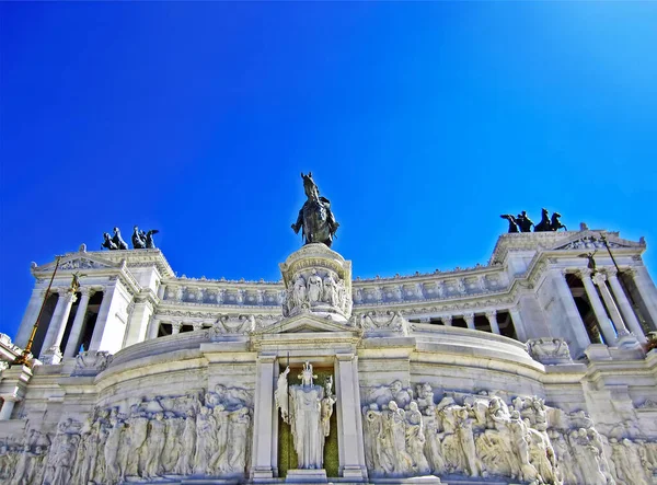 Monument Över Victor Emmanuel Rom Italien — Stockfoto