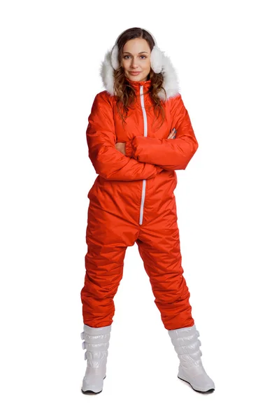 Junge Frau in Winterkleidung — Stockfoto