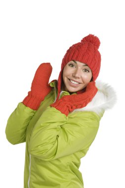 şapkalı güzel bir kadın portresi