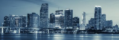 Miami skyline görünümü