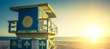Miami South Beach sunrise, özel fotoğraf işleme