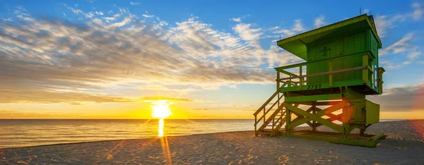 著名的迈阿密南海滩日出 — 图库照片