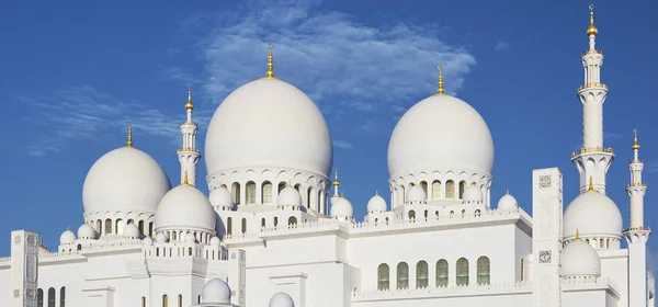 Vue horizontale de la célèbre Grande Mosquée Cheikh Zayed — Photo