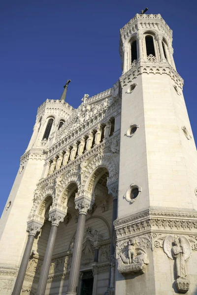 Basilikan Notre-Dame de Fourviere, Lyon. — Stockfoto