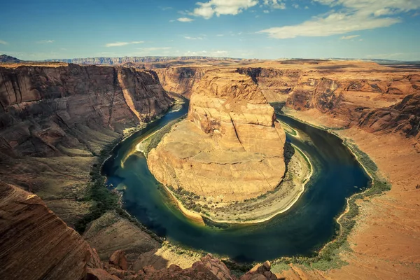 Slavný horseshoe bend — Stock fotografie