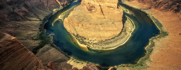 Beroemde Horsehoe bend — Stockfoto