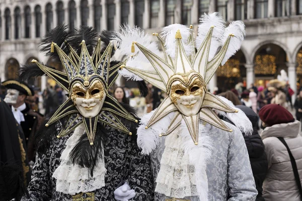 Karneval Venedig Sonnenmaske Italien — Stockfoto