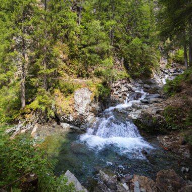 Waterfalls in Les Gorges de la Diosaz, french Alps clipart