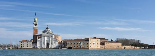 View San Giorgio Maggiore Boat Venice Italy — Stock Photo, Image