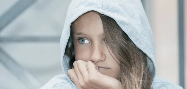 Retrato Aire Libre Hermosa Niña Años —  Fotos de Stock