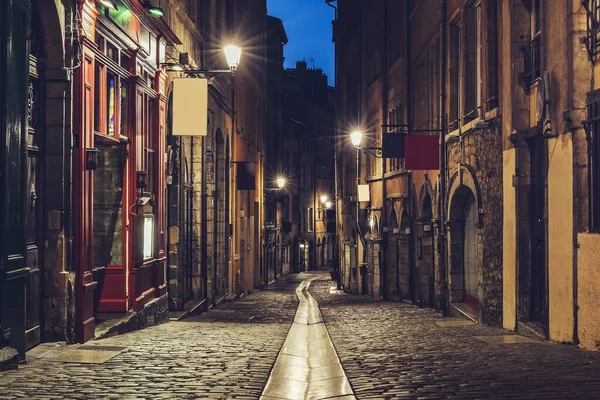 Fransa Lyon Küçük Bir Sokak — Stok fotoğraf