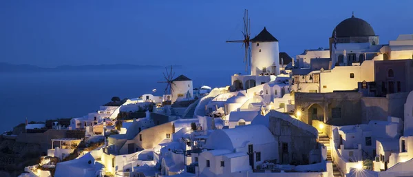 View Oia Night Santorini — Stock Photo, Image