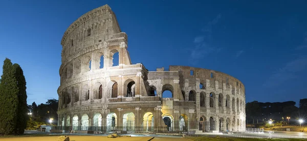View of Colosseum by night, Roma, Italy