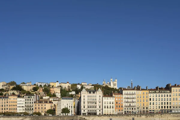 View Lyon City Big Blue Sky France Europe — Stock Photo, Image