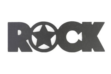 Beyaz arkaplanda kaya süslemesi