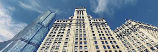 Widok Słynnego Budynku Błękitnym Niebie Chicago Usa — Zdjęcie stockowe