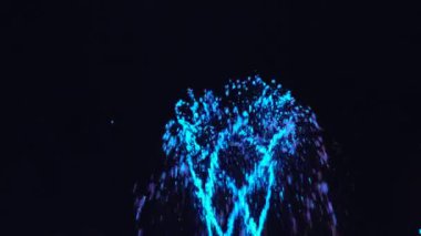 Gece çeşme ışık ile