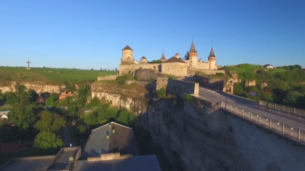 Burg der alten Stadt. — Stockvideo