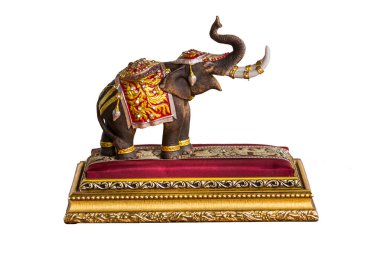 Bir fil modu lisolated beyaz