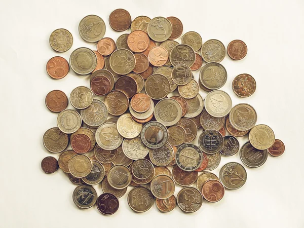 Moneta Euro Vintage — Foto Stock